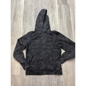 Lululemon Women's Scuba Hoodie Hooded Sweatshirt Incognito Camo Grey Size L